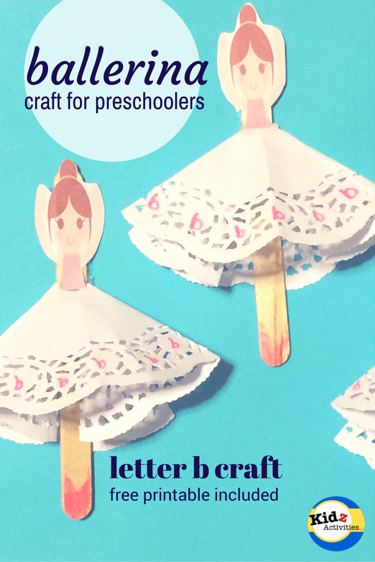 Ballerina Craft For Preschoolers - Kidz Activities - Free Printable Crafts