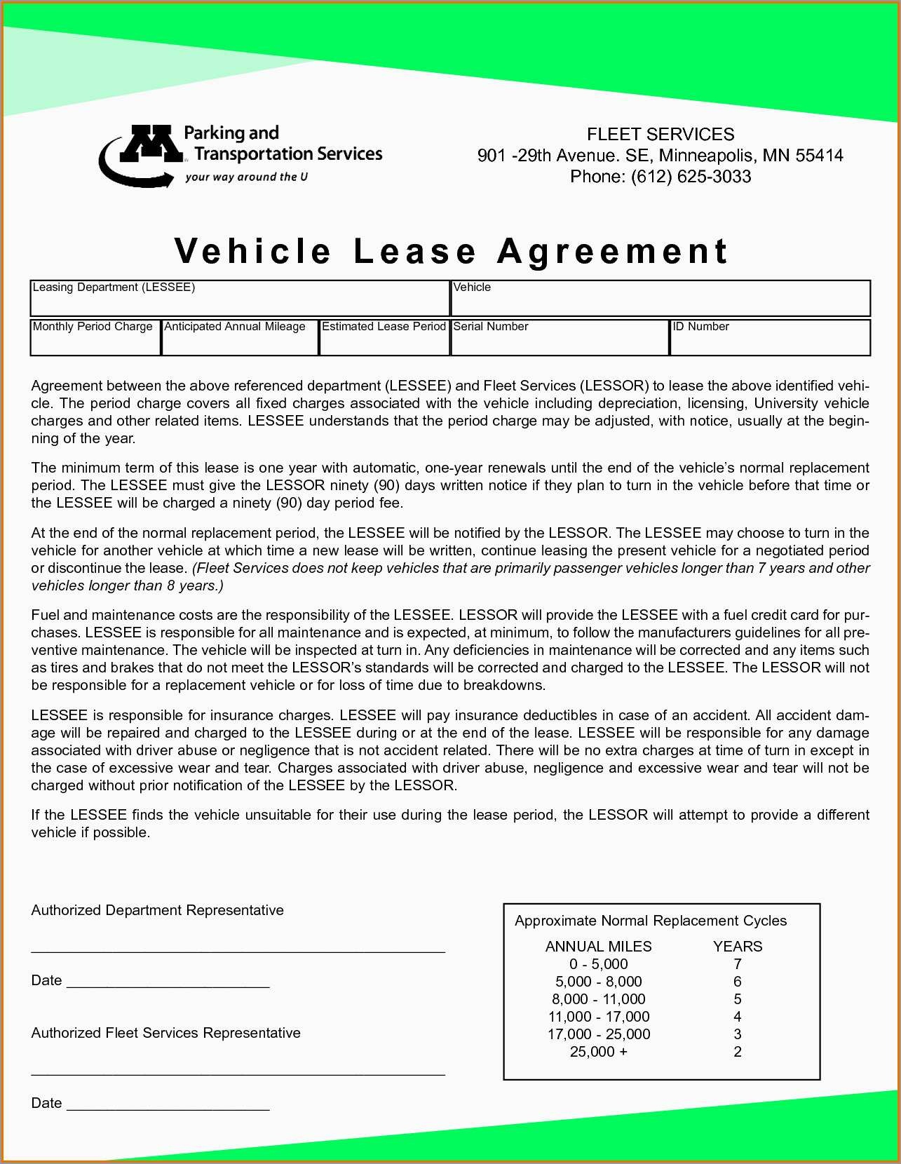 Template Ideas Free Rental Lease Agreement Form Pdf Free Printable Vehicle Lease