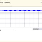 Blank Employee Timesheet Template | Management Templates | Timesheet   Time Card Templates Free Printable