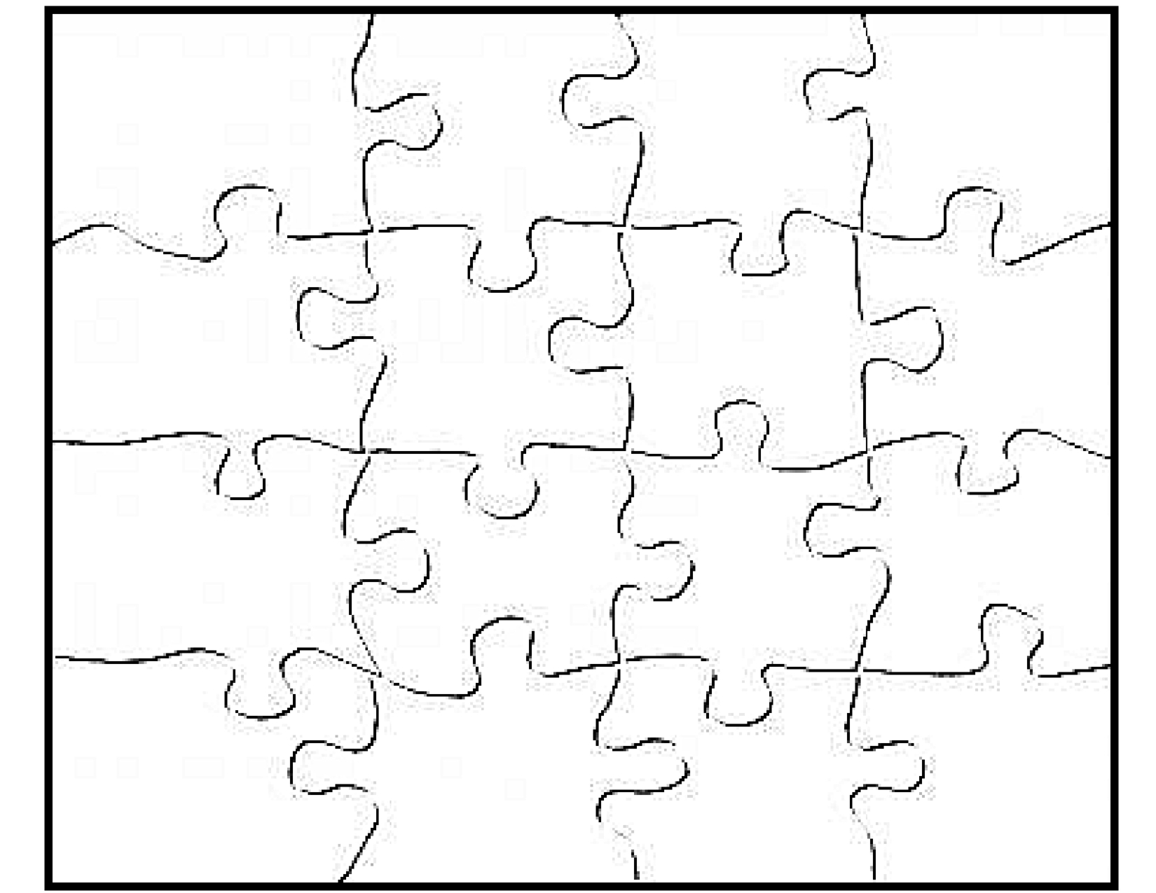 Blank Puzzle Pieces Template