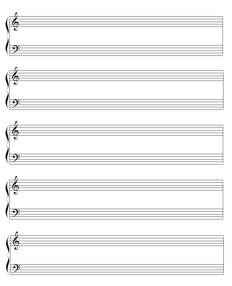 free printable piano staff paper