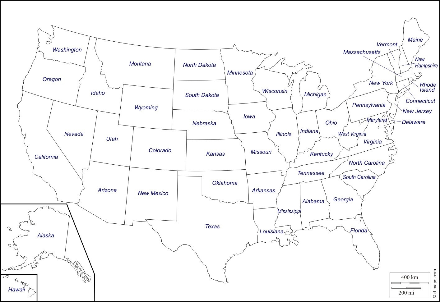 Blank Us Map With State Names States Without Filemap Of Inside - Free Printable Us Timezone Map With State Names