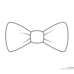 Bow Tie Drawing | Paper Bow Tie Templates |Bow Tie Printables   Free Printable Tie Template