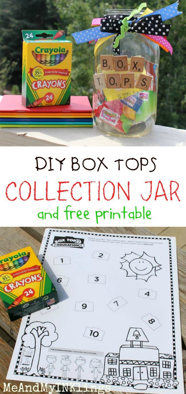 Box Tops For Education - Back To School Jar And Free Printable - Free Printable Box Tops For Education