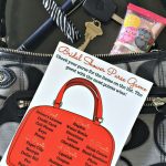 Bridal Shower What's In Your Purse Game (Plus A Free Printable) | A   Free Printable What's In Your Purse Game