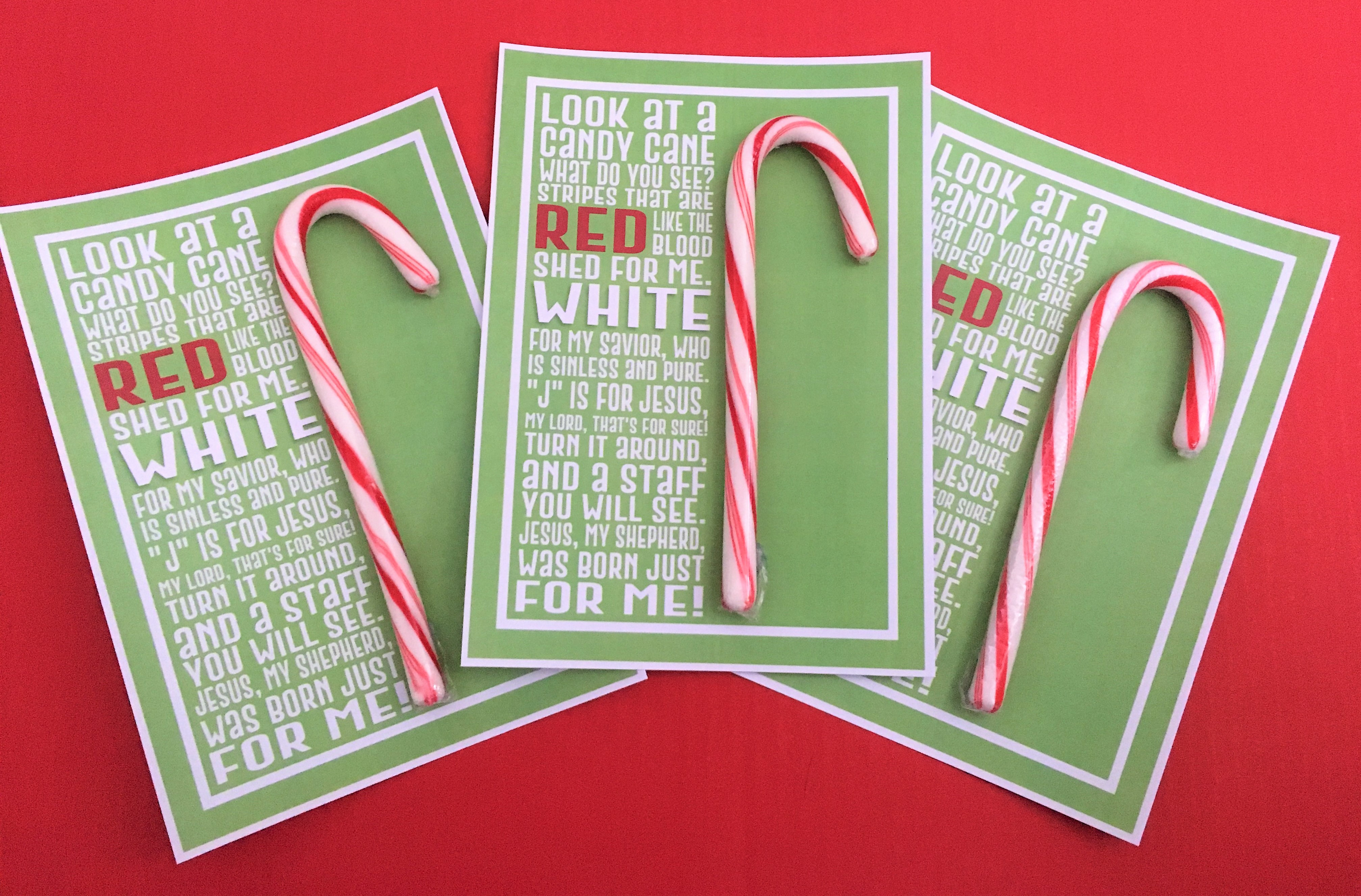 Candy Cane Poem Printable – Deeper Kidmin - Free Printable Candy Cane Poem