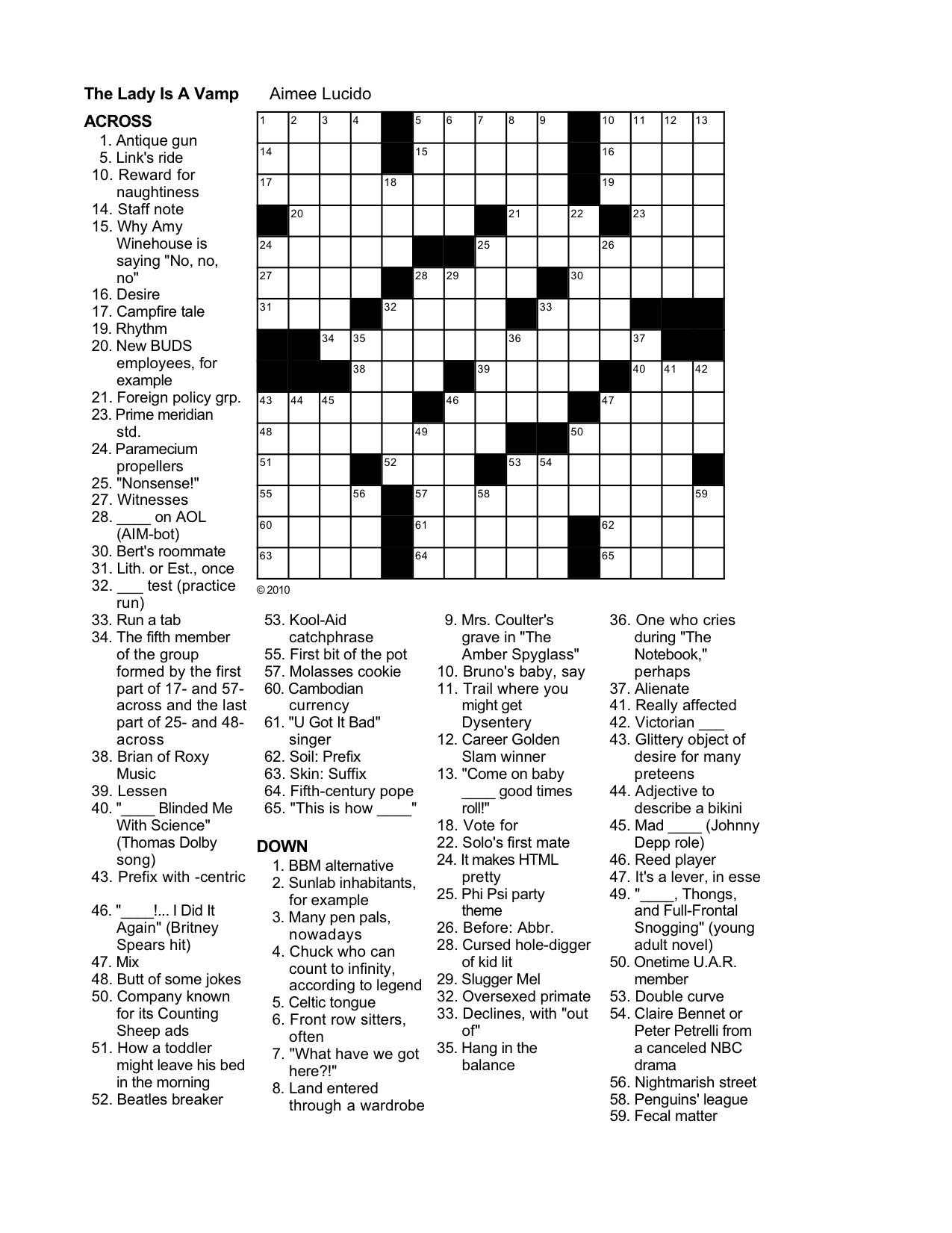 Canonprintermx410: 26 Fresh Free La Times Crossword - Free La Times Crossword Printable