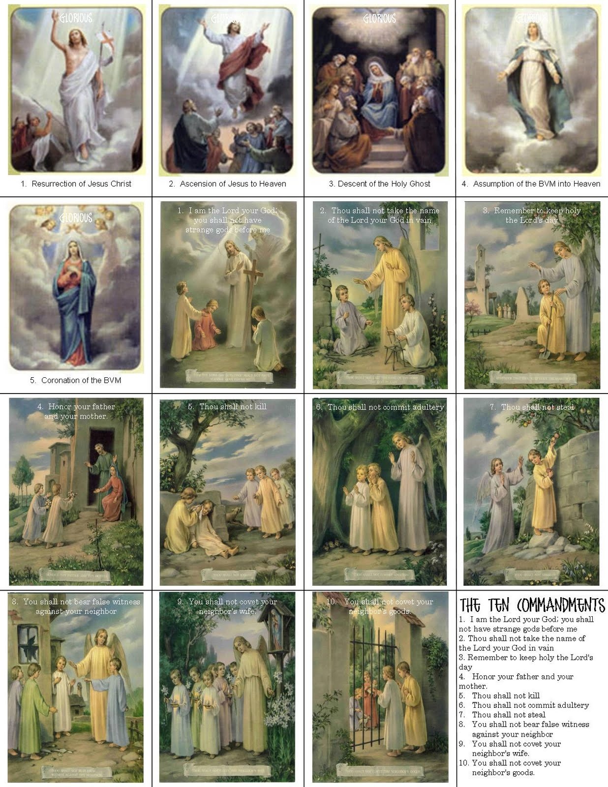 Catholic Prayer Cards - Free Printable Catholic Prayer Cards
