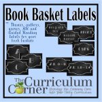 Chalkboard Themed Book Basket Labels | Organization | Book Basket   Free Printable Book Bin Labels