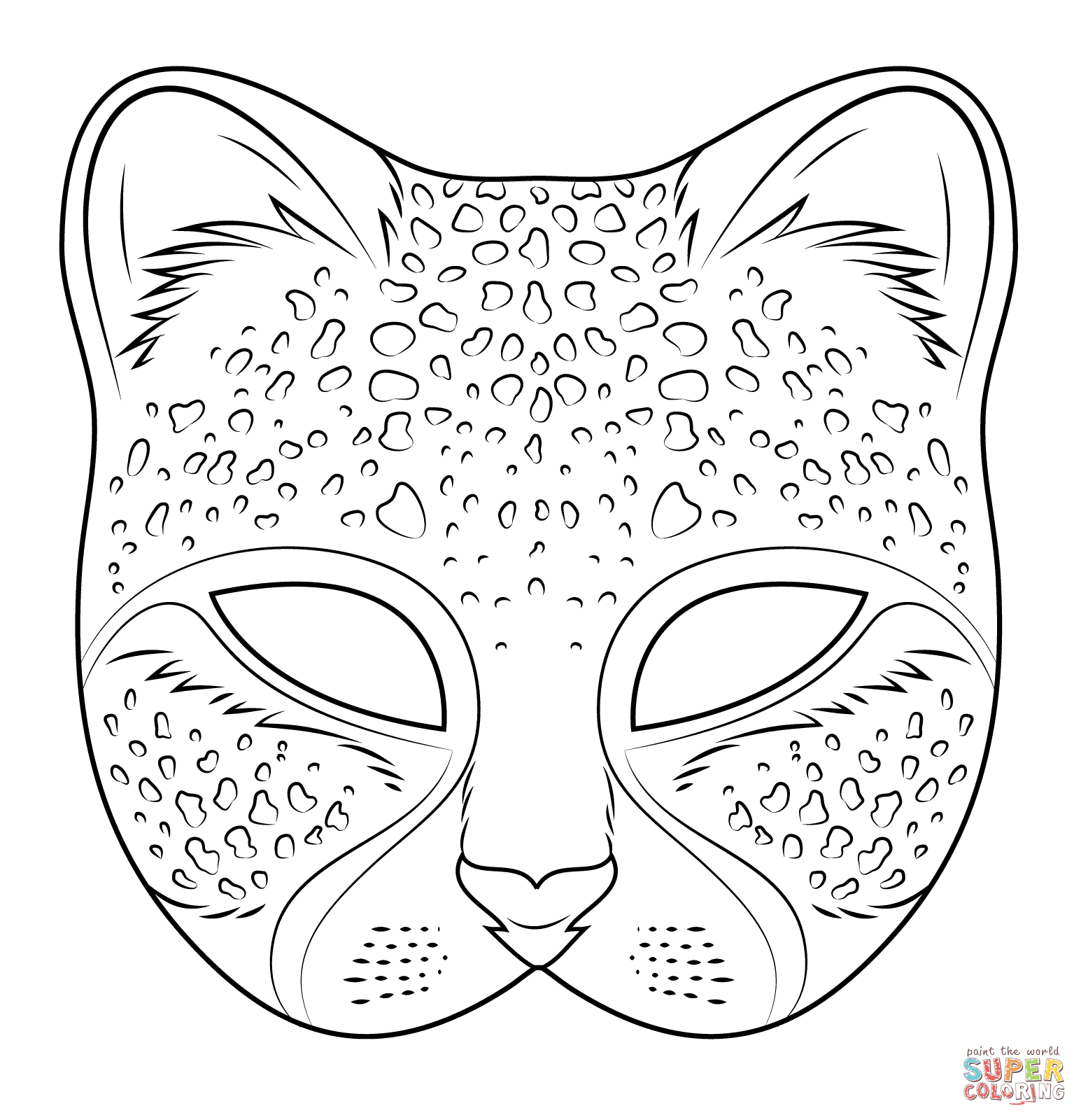 Cheetah Mask | Super Coloring | Crafts | Mask Template, Tiger Mask - Free Printable Lion Mask