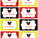 Children's Parties |   Free Printable Mickey Mouse Favor Tags