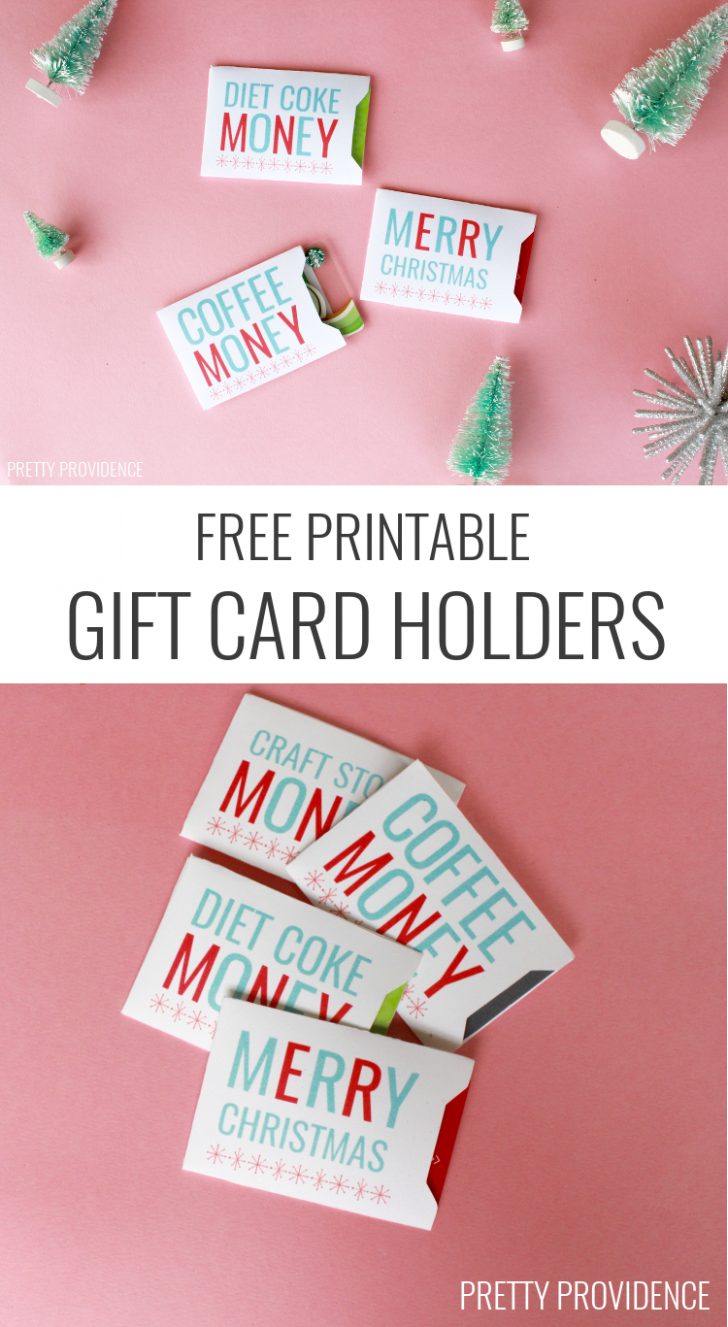 Free Printable Christmas Money Holder Cards
