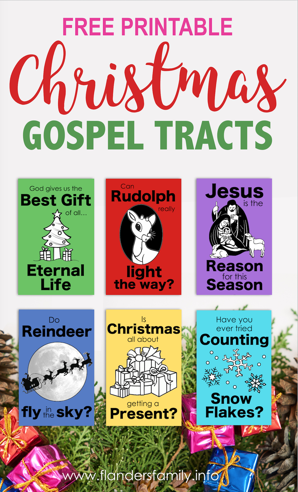 Christmas Gospel Tracts (Free Printables) Flanders Family Homelife