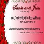 Christmas Invitation Template And Wording Ideas   Christmas   Free Printable Religious Christmas Invitations