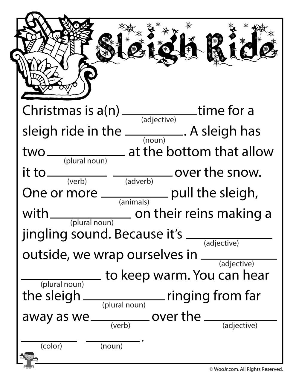 Christmas Mad Libs Woo! Jr. Kids Activities Christmas Mad Libs