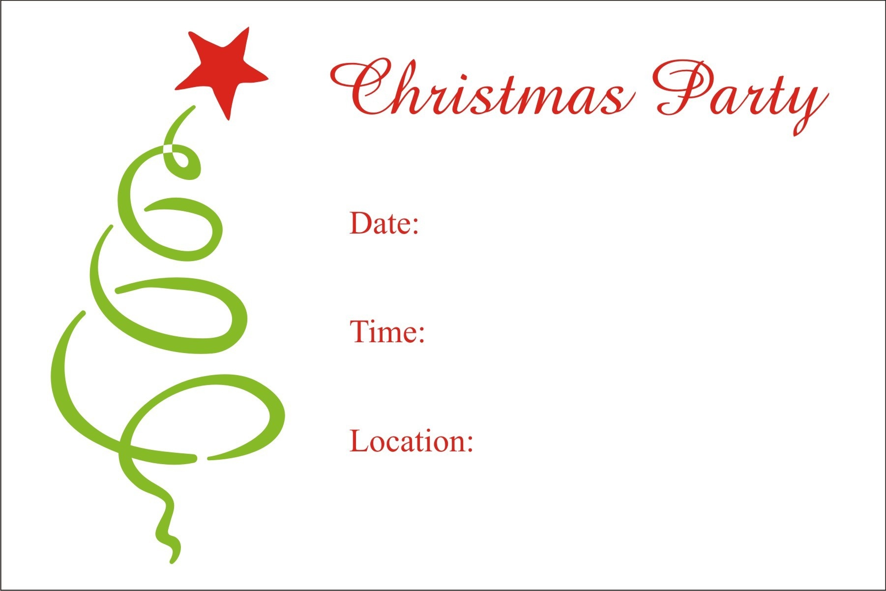 Christmas Party Free Printable Holiday Invitation Personalized Party - Holiday Invitations Free Printable