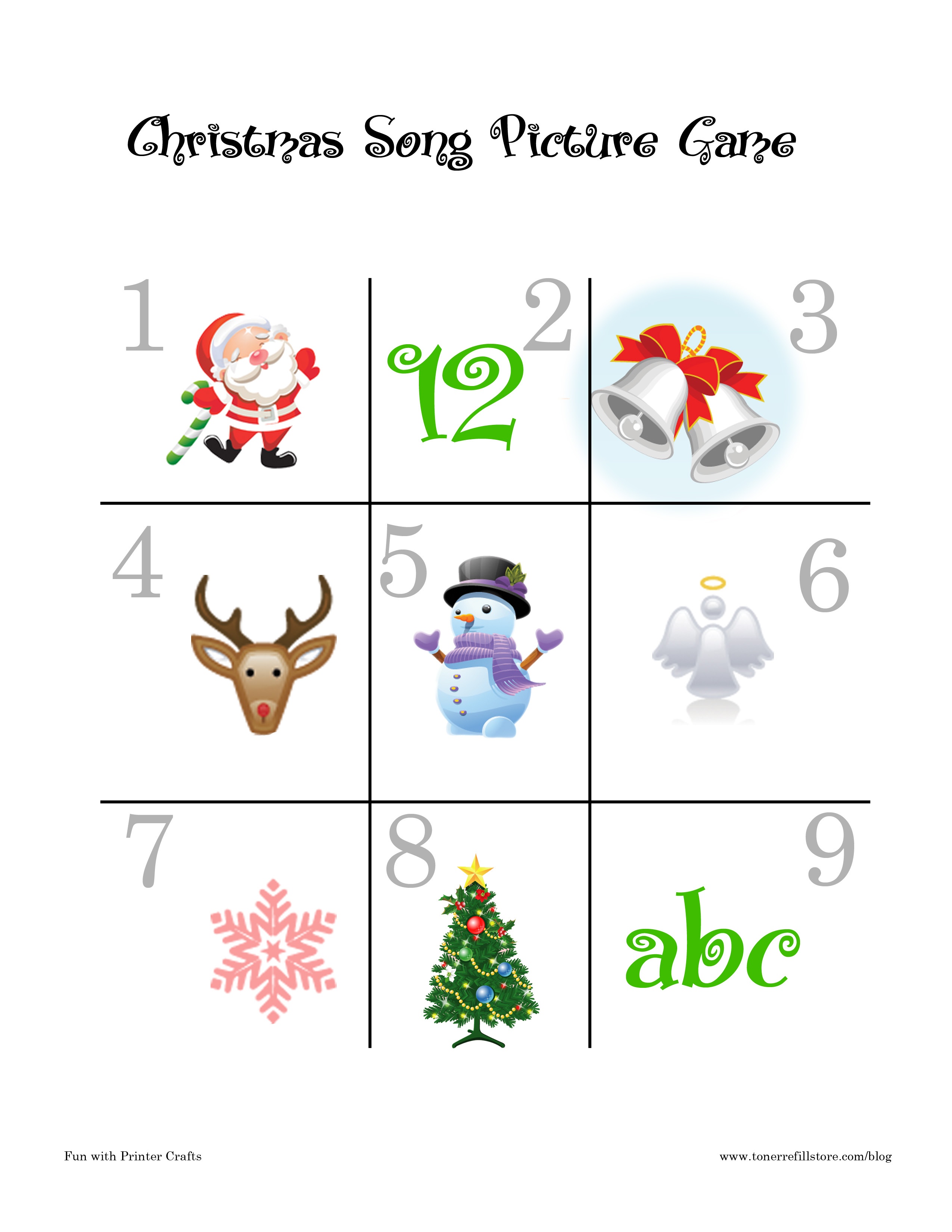 Christmas Song Games : Fun Printable Christmas Games For Kids - Fun - Free Printable Christmas Games For Preschoolers