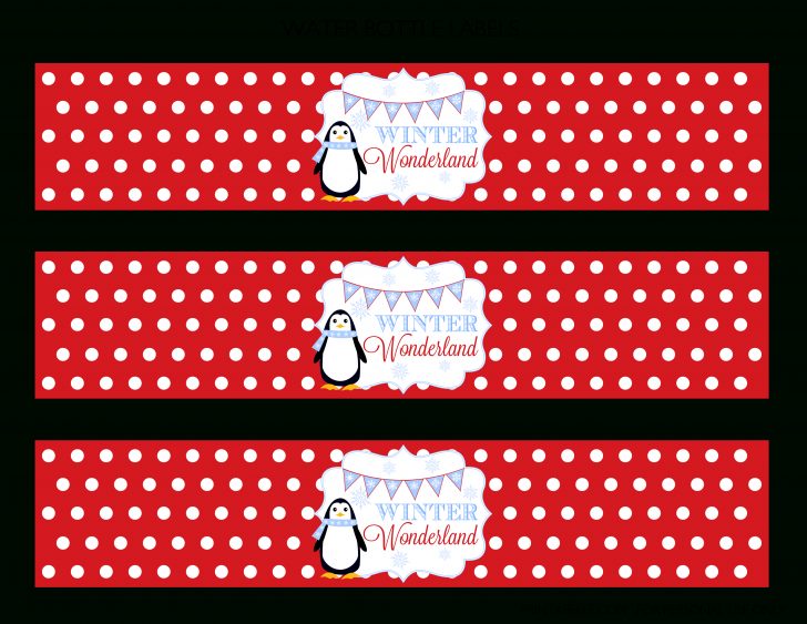 Christmas Water Bottle Labels Free Printable