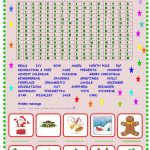 Christmas : Wordsearch With A Hidden Message Key Included Worksheet   Free Word Search With Hidden Message Printable
