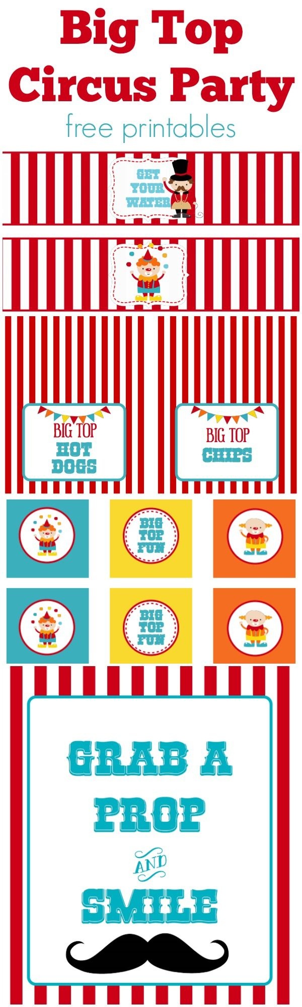 Circus Party | Free Printables | Free Printables | Circus Party - Free Printable Carnival Decorations