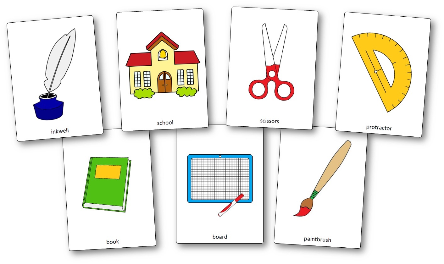 Classroom Objects Flashcards - Free Printable Flashcards - Speak And - Free Printable Flashcards For Toddlers