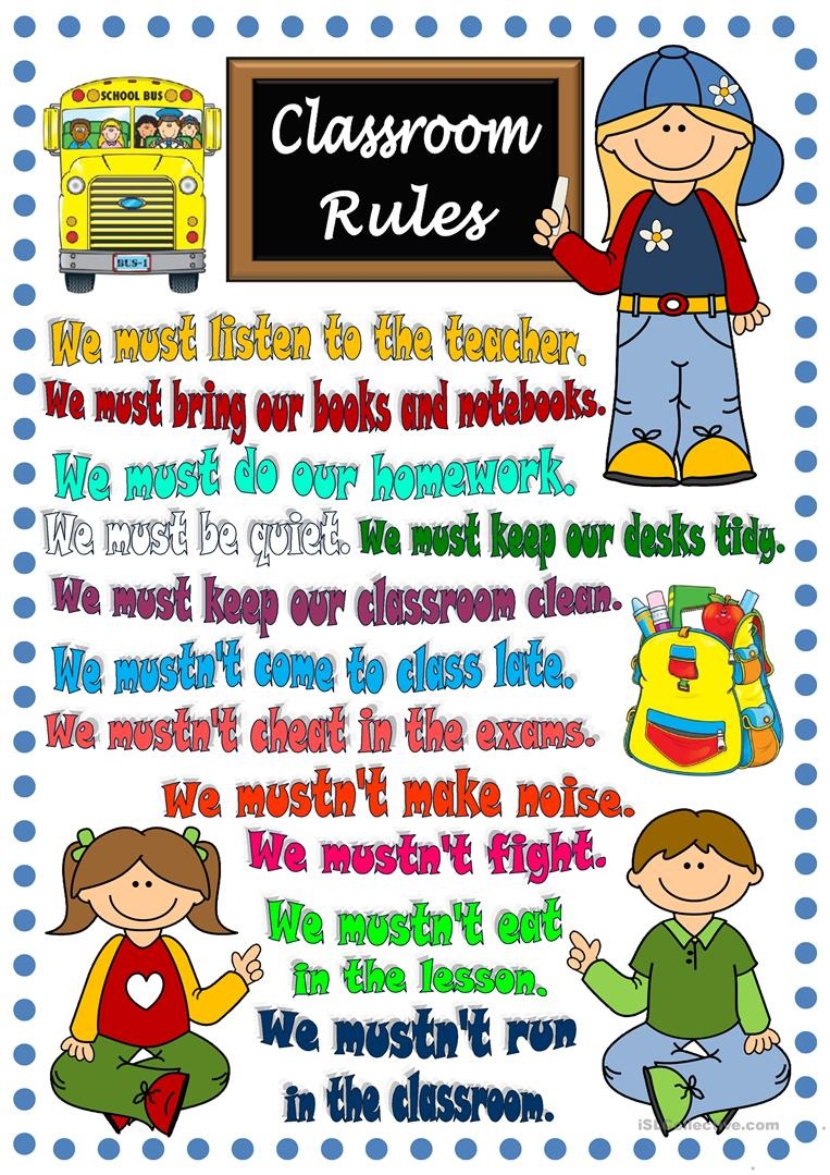 Free Printable Classroom Rules Worksheets Free Printable