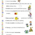 Classroom Rules Worksheet   Free Esl Printable Worksheets Made   Free Printable Classroom Rules Worksheets