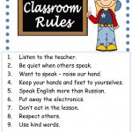 Classroom Rules Worksheet   Free Esl Printable Worksheets Made   Free Printable Classroom Rules Worksheets