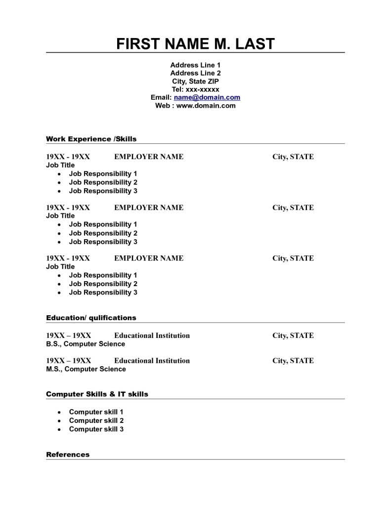 College Resume Template Printable Resume Templates Word Ashlee Club - Free Printable Resume Templates Microsoft Word