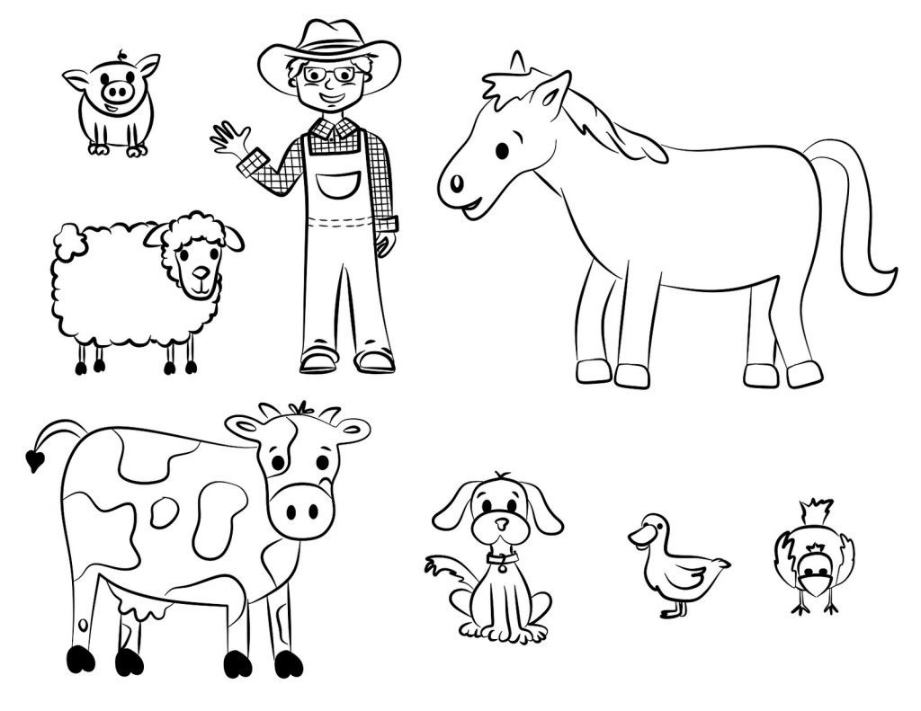 Coloring Book World ~ Coloring Book Worldwesomenimal For Kids Free - Free Printable Farm Animal Pictures