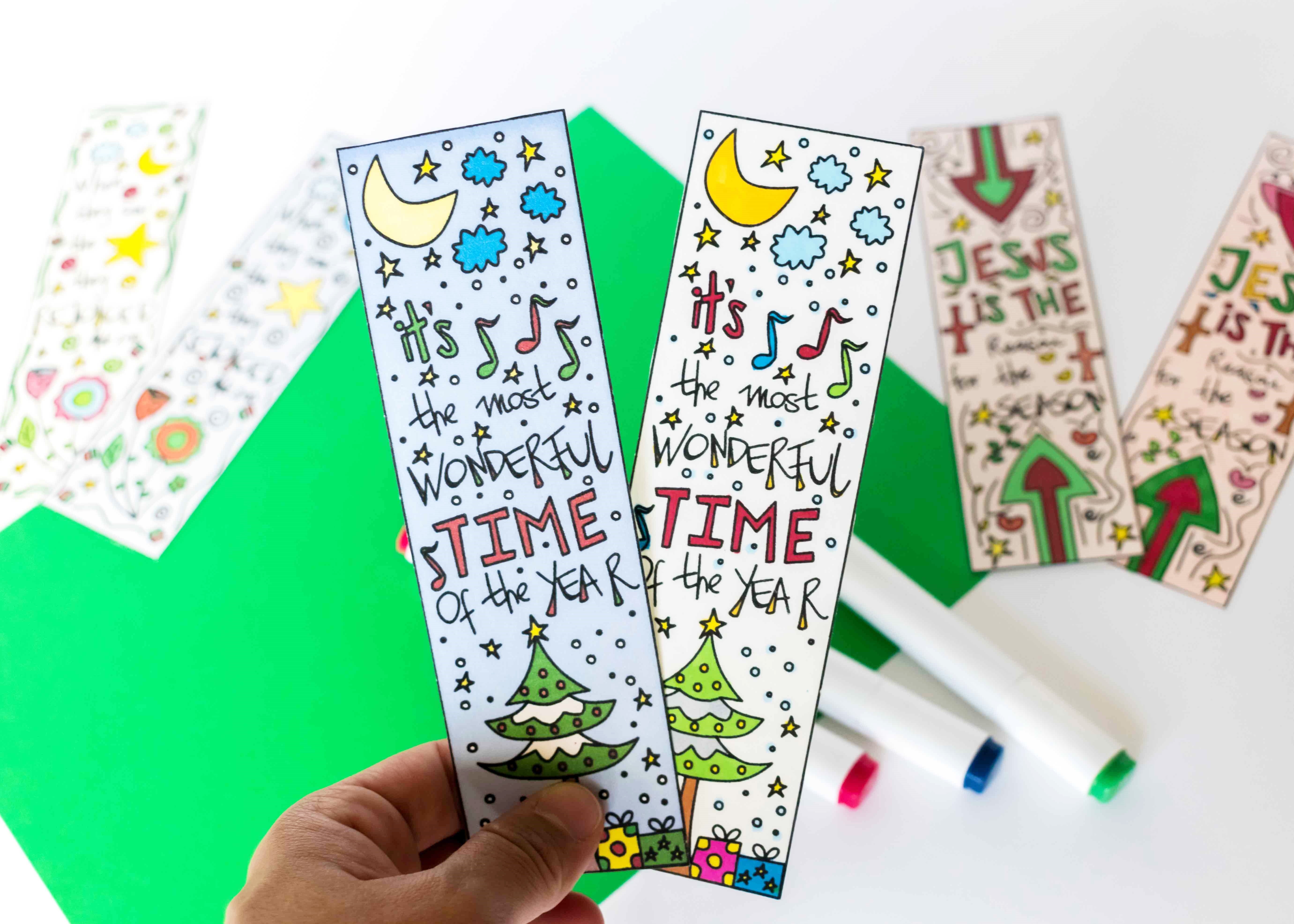 Coloring Christmas Bookmarks Free Printable - Free Printable Bookmarks For Christmas