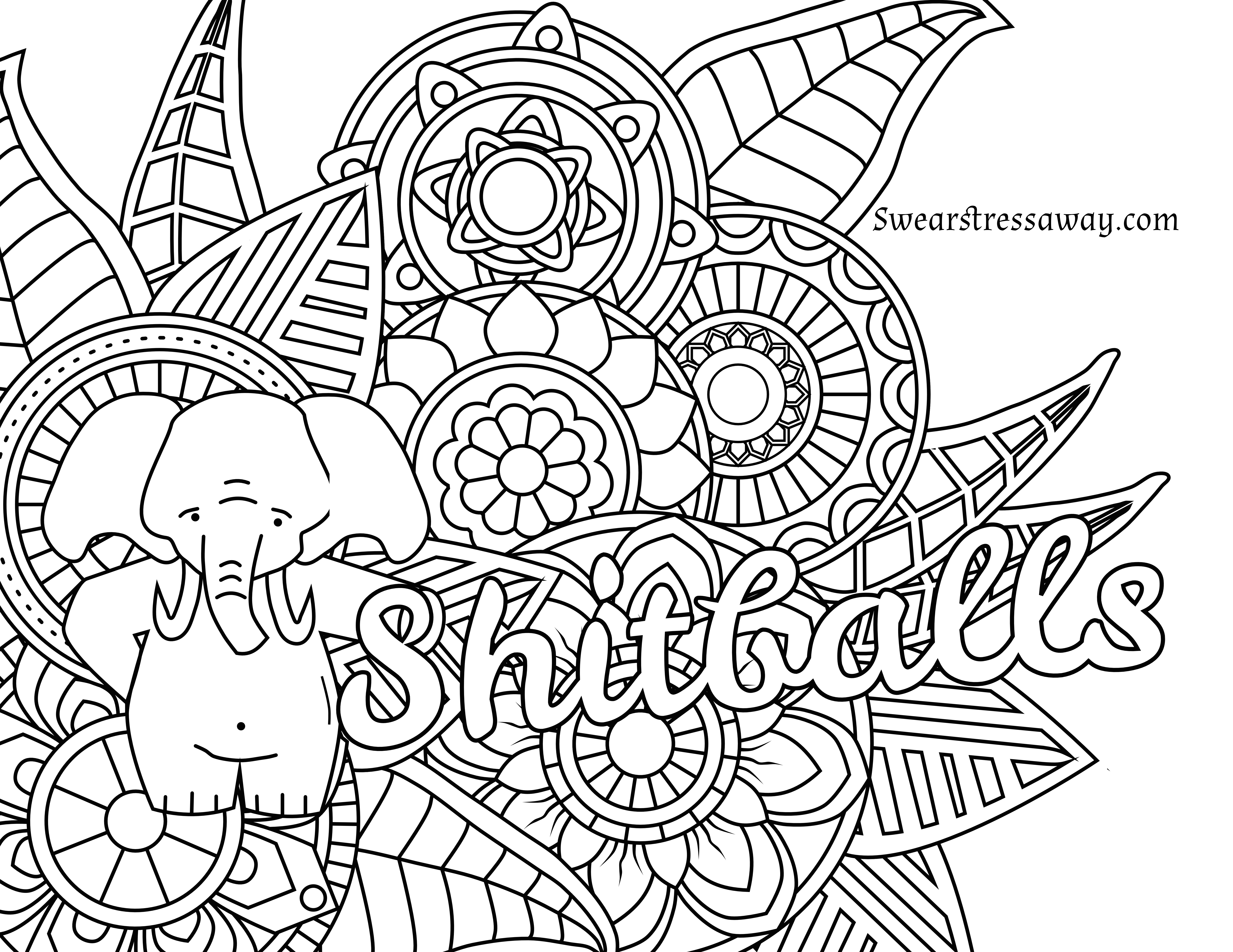 Coloring ~ Curse Word Coloring Pages Free Printable At Getdrawings - Free Printable Coloring Pages For Adults Swear Words