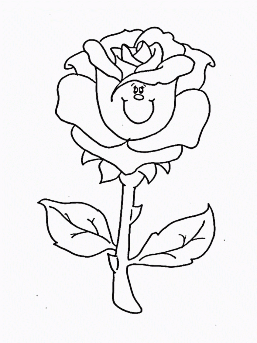 Coloring Pages Ideas: Free Printable Roses Coloring Pages For Kids - Free Printable Roses