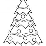 Coloring Pages Ideas: Simple Christmas Tree Coloring Page Free   Free Printable Christmas Tree Images