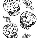 Coloring Pages Ideas: Sugar Skull Coloring Pages Photo Ideas   Free Printable Day Of The Dead Worksheets
