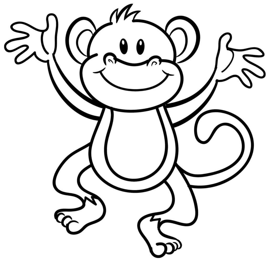 Coloring Pages: Valentine Monkey Coloring At Get Drawings Free For - Free Printable Monkey Coloring Sheets
