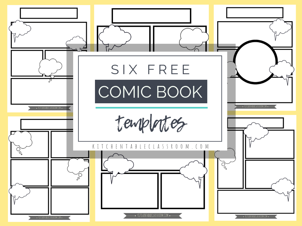 Comic Book Templates - Free Printable Pages - The Kitchen Table - Free Printable Books