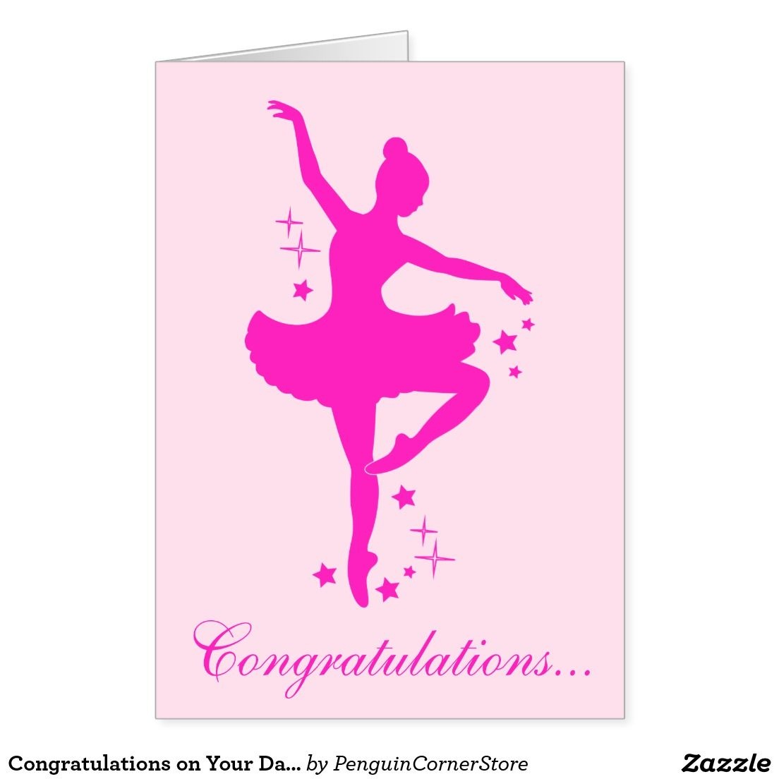 Congratulations On Your Dance Recital Card | Zazzle - Free Printable Dance Recital Cards