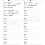 Contact List Printable From @easy Peasy Paper #easypeasypaper | Misc   Free Printable Contact List