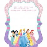 Cool Free Template Free Printable Ornate Disney Princesses   Disney Princess Birthday Invitations Free Printable