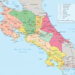Costa Rica Political Map   Free Printable Map Of Costa Rica