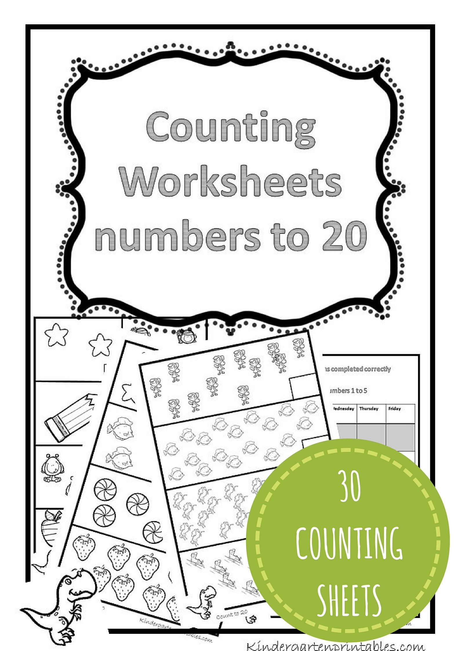 Counting Worksheets 1-20 Free Printable Workbook Counting Worksheets - Free Printable Math Workbooks