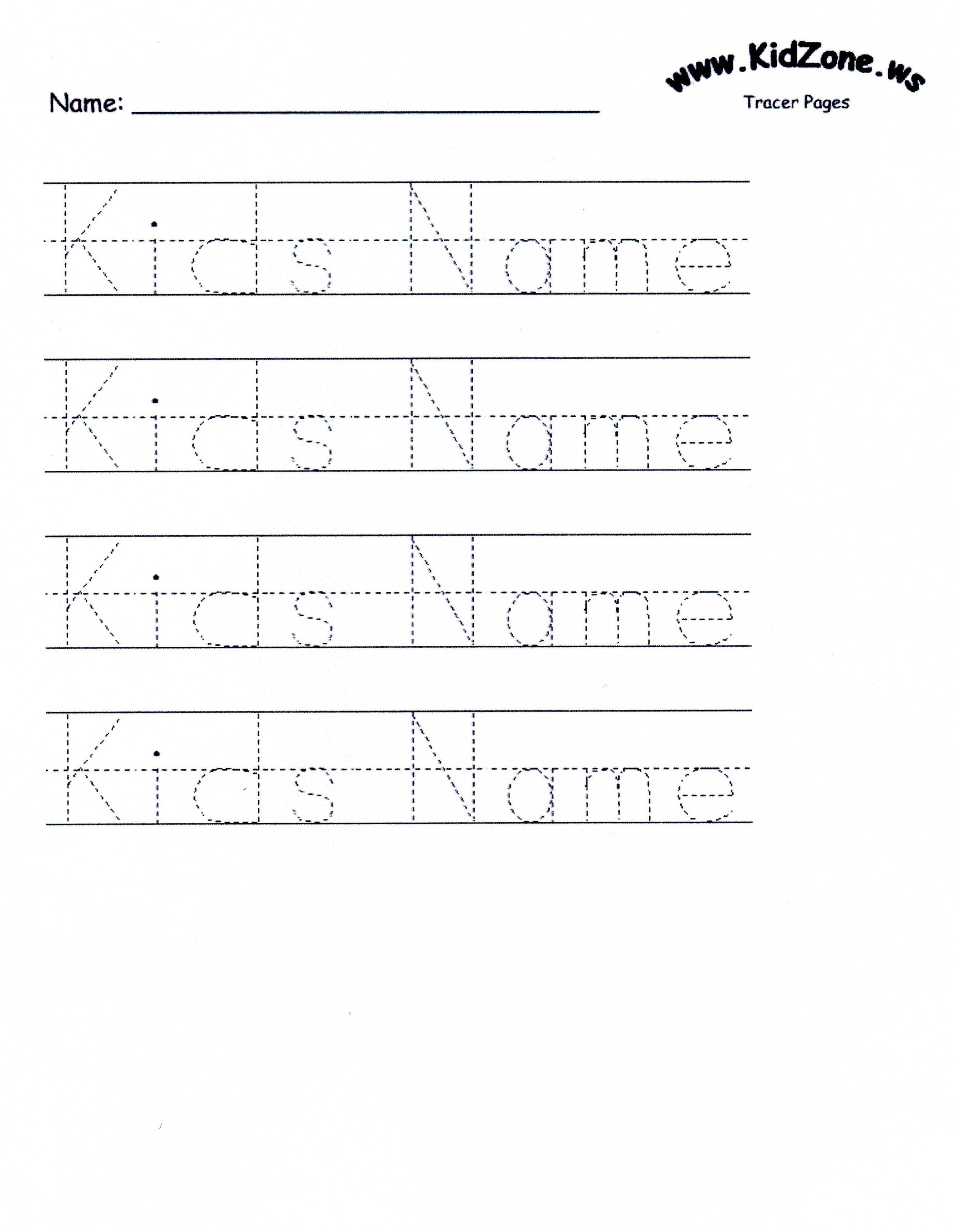 Customizable Printable Letter Pages | Teaching Mackenzie And Juliana - Free Printable Name Tracing
