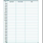 Daily Appointment Calendar Printable Free | Printable Online   Appointment Book Template Free Printable