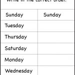 Days Of The Week – 1 Worksheet / Free Printable Worksheets   Free Printable Days Of The Week Cards