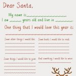 Dear Santa Letter (Free Printable) : The Chirping Moms | Holidays   Free Printable Christmas Letters From Santa