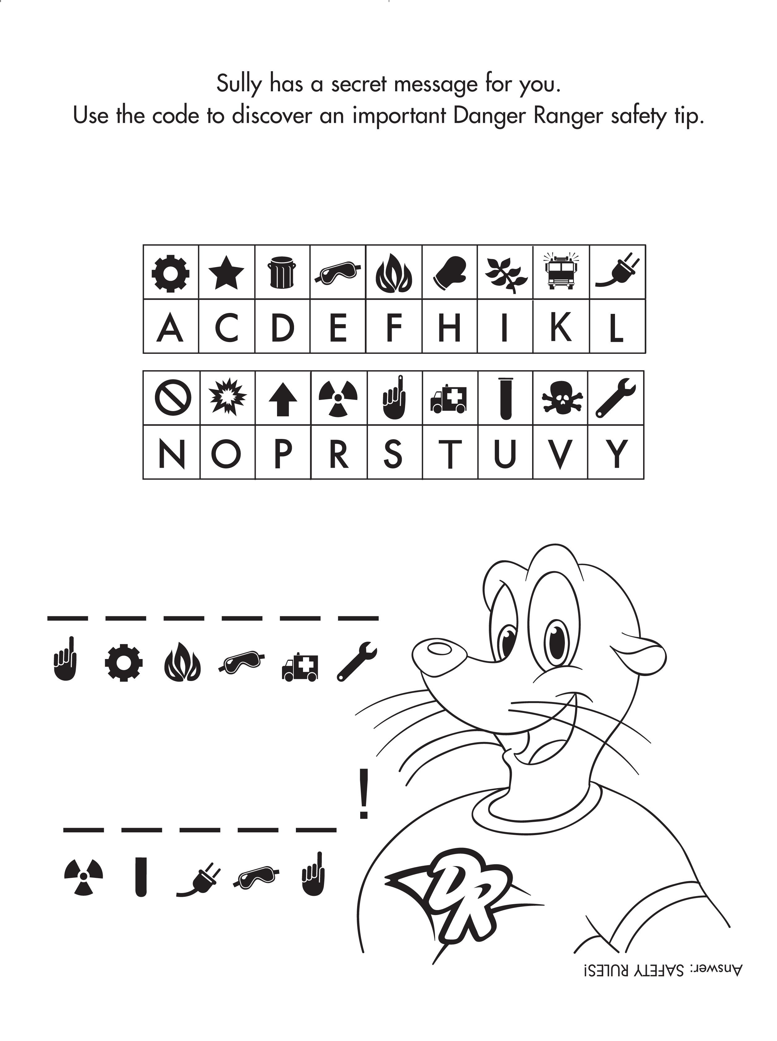 Secret Message Activity Sheets