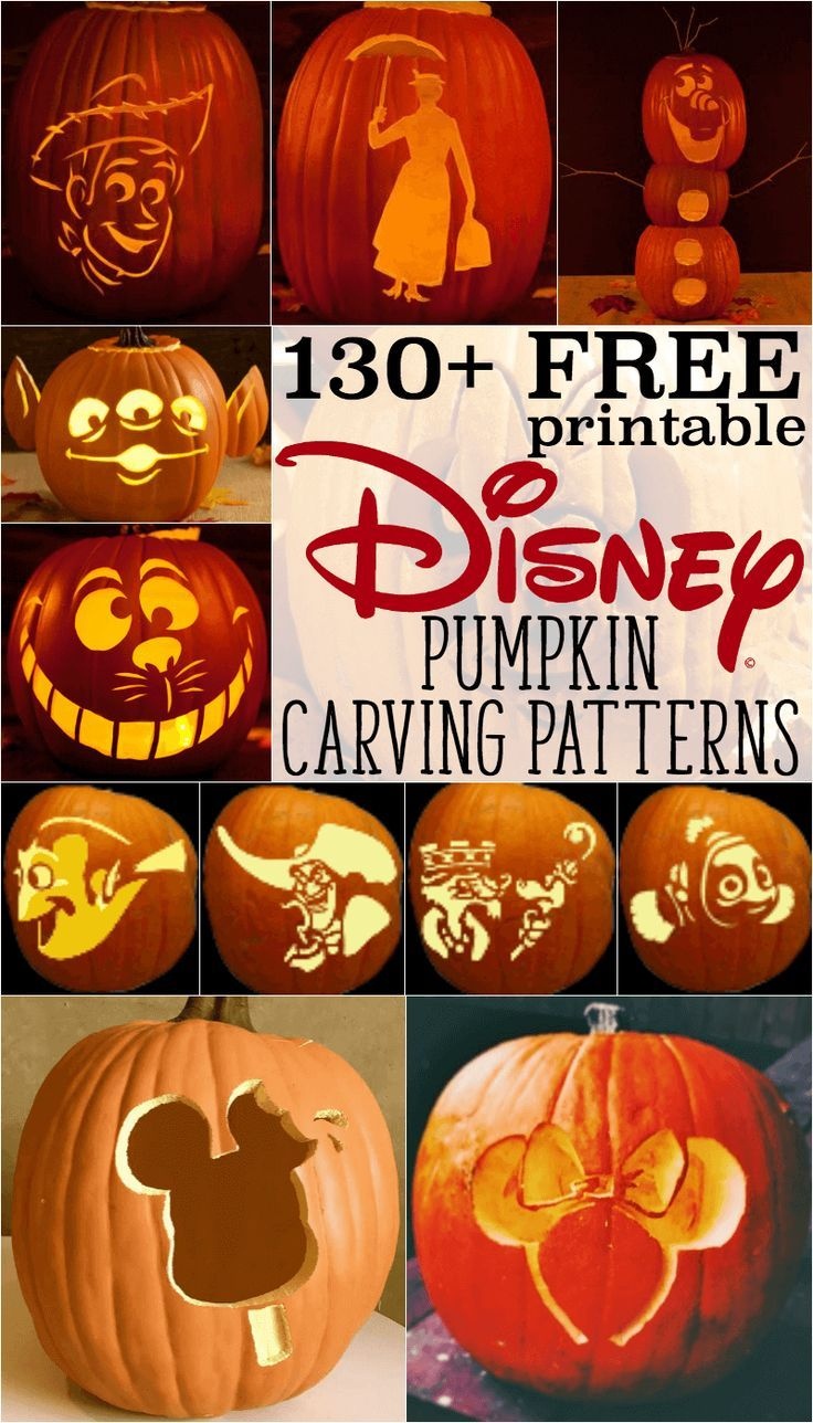 Disney Pumpkin Stencils: Over 130 Printable Pumpkin Patterns - Free Pumpkin Carving Patterns Disney Printable