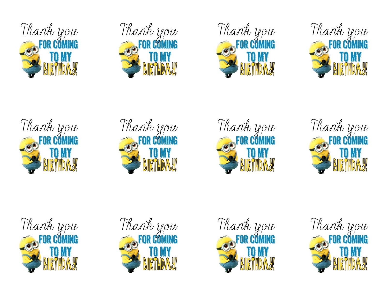 Diy Design Den: Minion Birthday Party With Free Printables - Free Printable Minion Food Labels