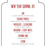 Diy New Years Survival Kit | Gifted | Survival Kit Gifts, Jar Gifts   Teacher Survival Kit Free Printable